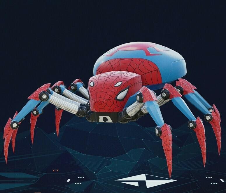 ps5索尼蜘蛛侠小蜘蛛无人机3D打印模型