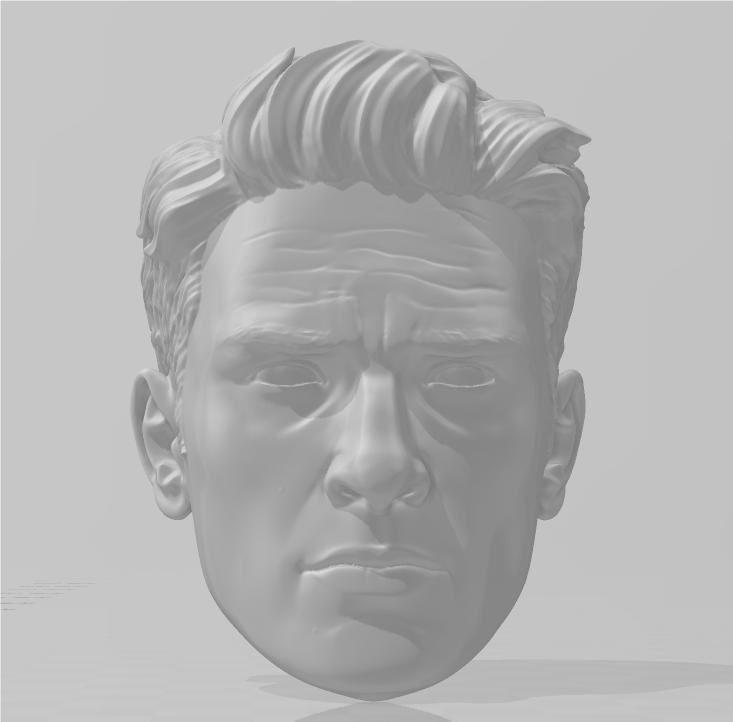 美国队长头雕3D打印模型