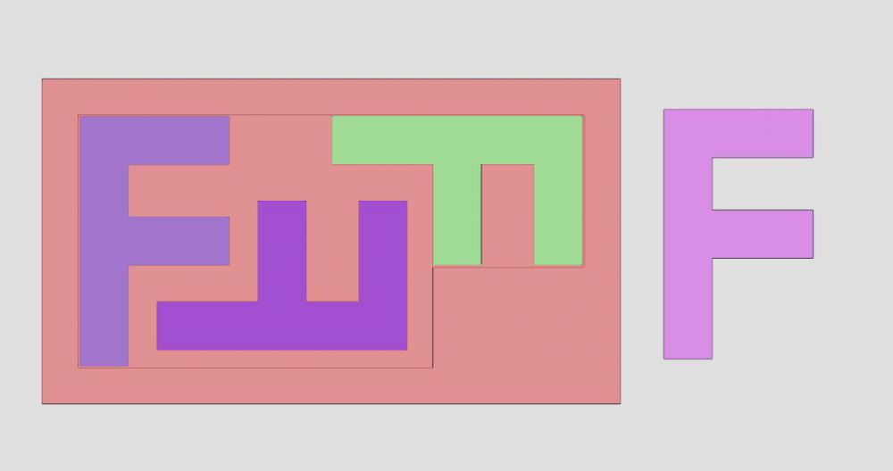 4F拼图 你能搞定最后一块吗？（玩具052）3D打印模型