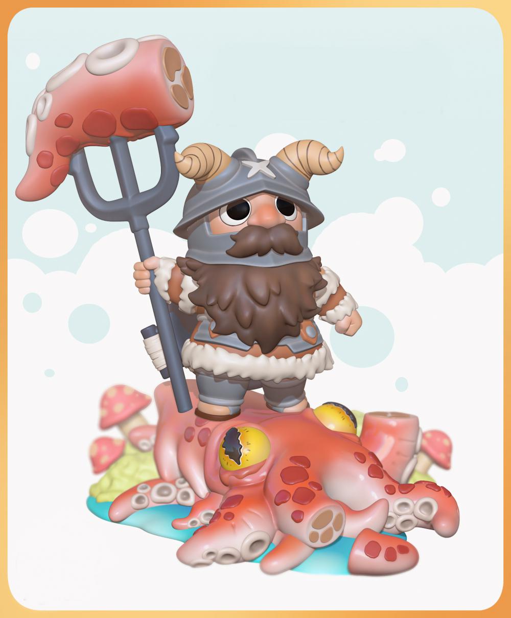 迷宫饭 伊兹甘达.先西和魔物3D打印模型