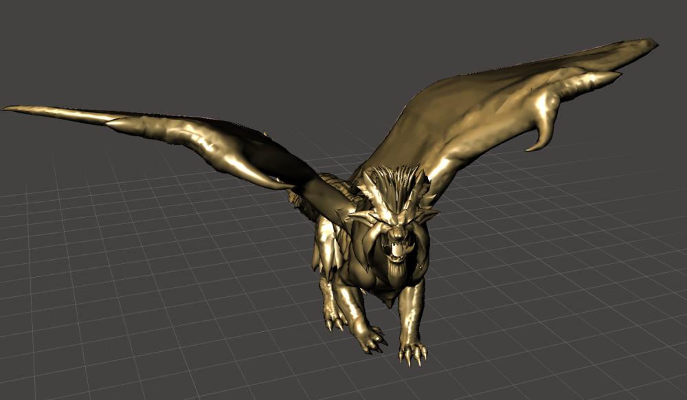 怪物猎人 炎王龙3D打印模型