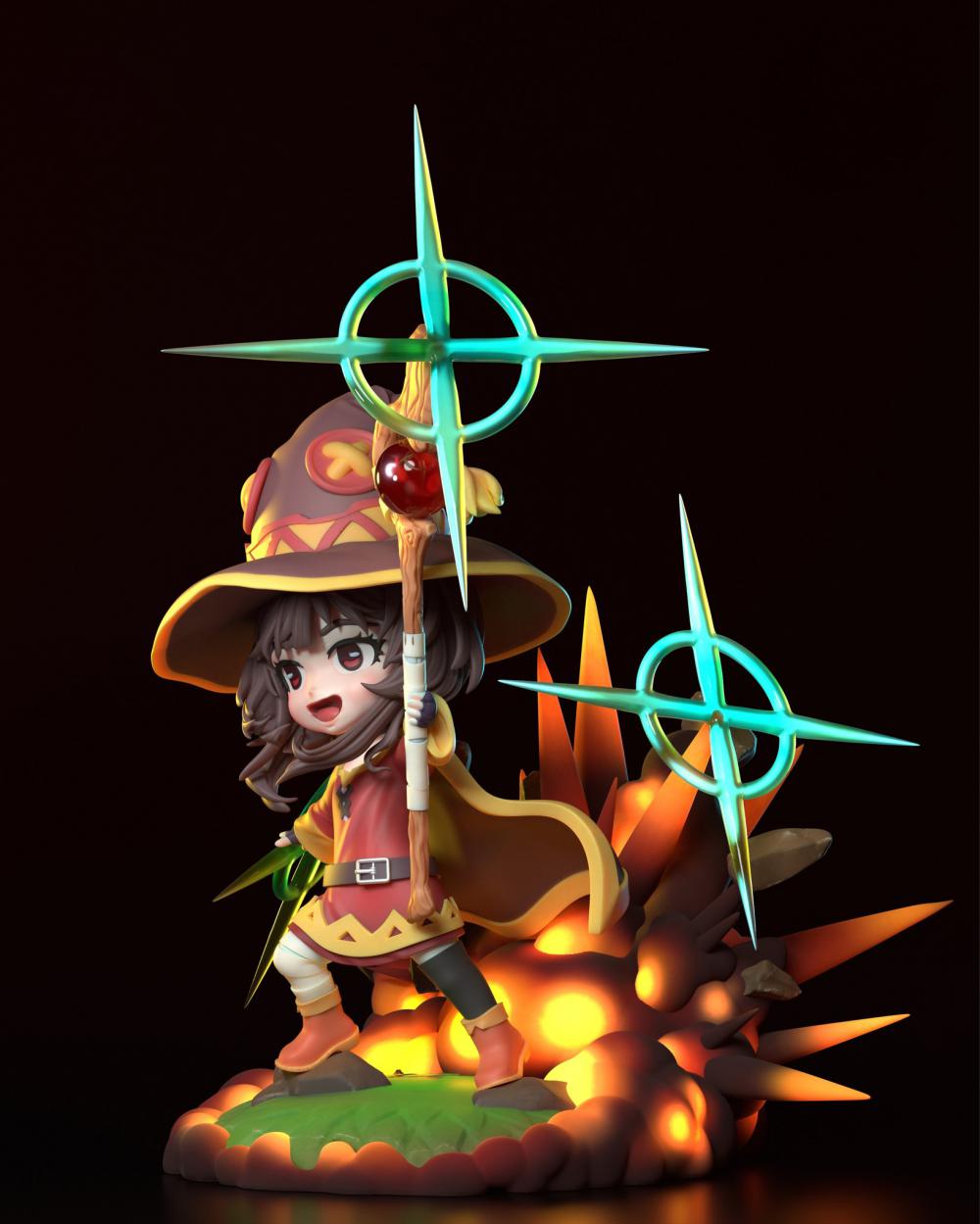 为美好的世界献上祝福 惠惠 Q版3D打印模型