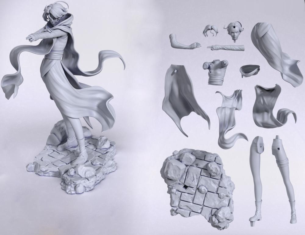 恶魔城 元素的女巫 西法·贝尔纳德斯3D打印模型