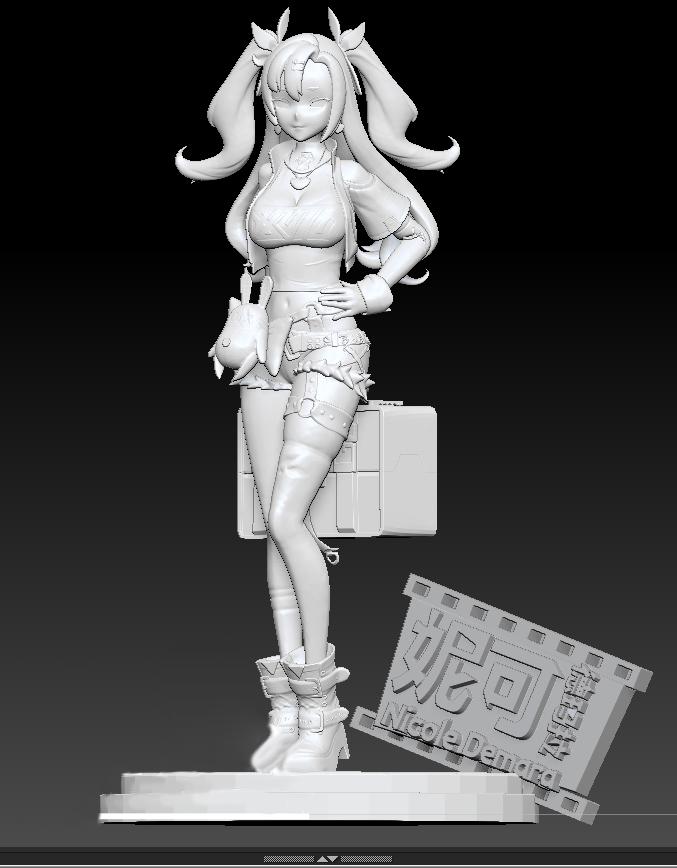 绝区零 妮可 站姿3D打印模型