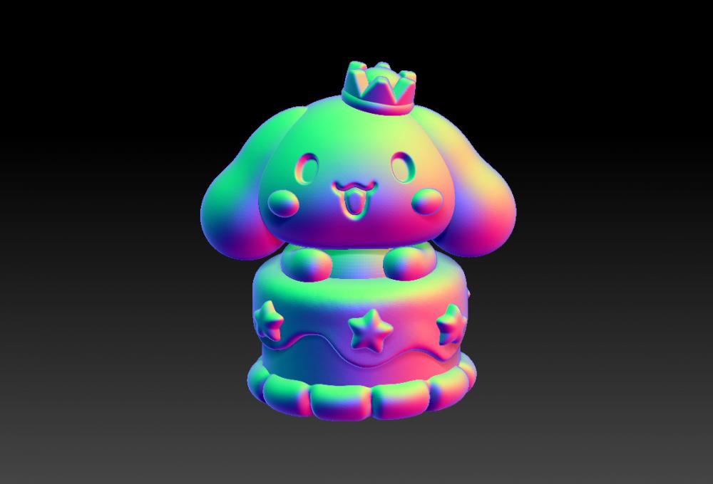 玉桂狗蛋糕摆件3D打印模型