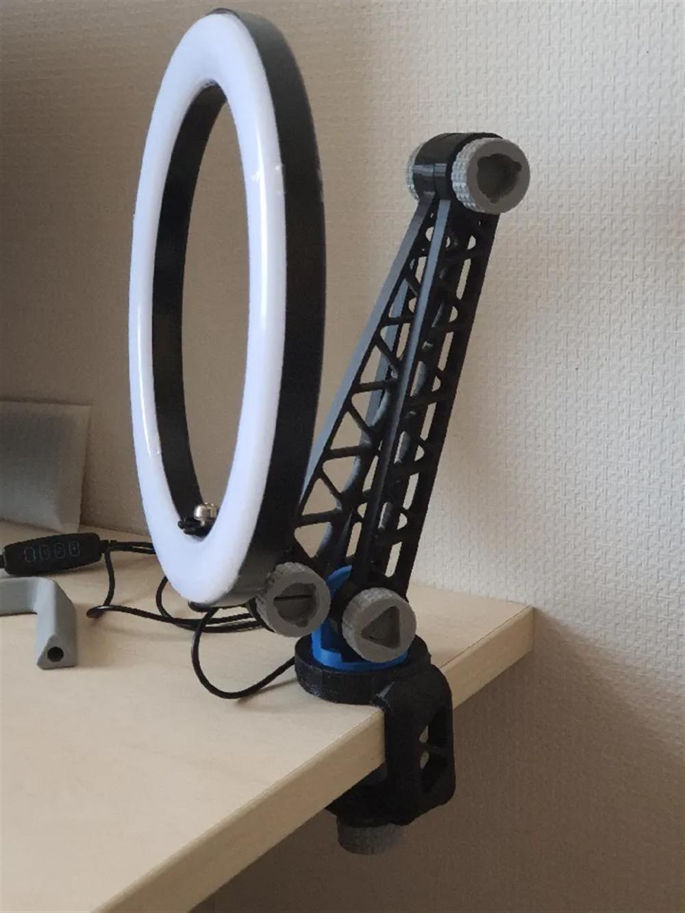 环形灯 机械臂3D打印模型