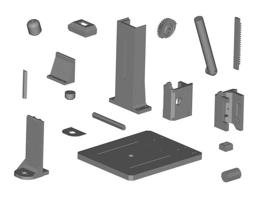 小台钻3D打印模型