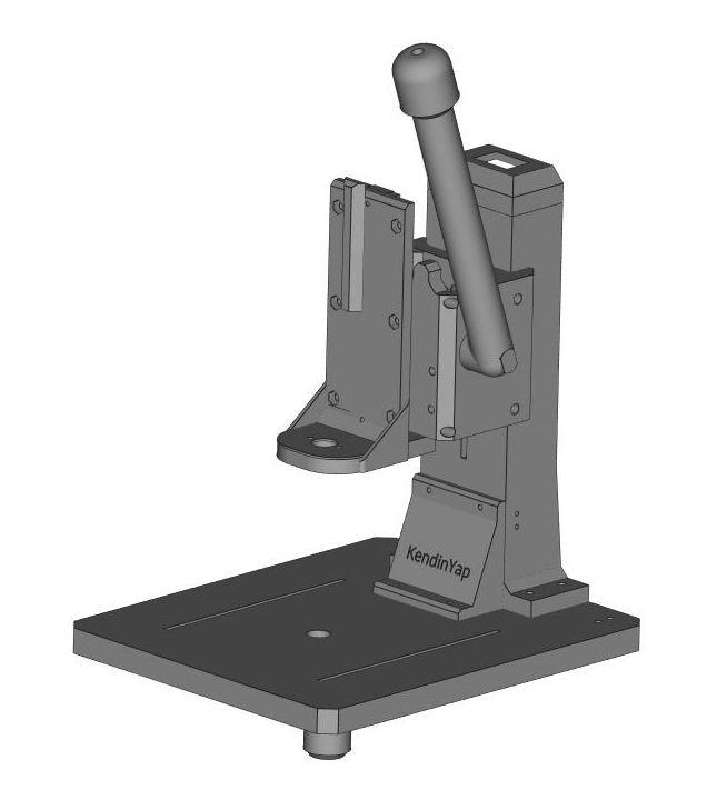 小台钻3D打印模型