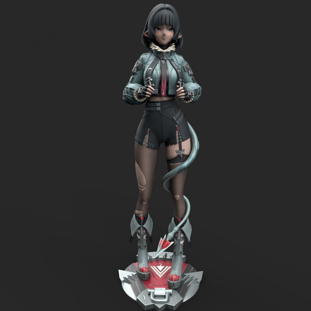 绝区零 简.杜 站立版3D打印模型