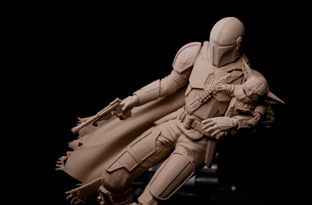 星球大战 曼达洛人 立体模型3D打印模型