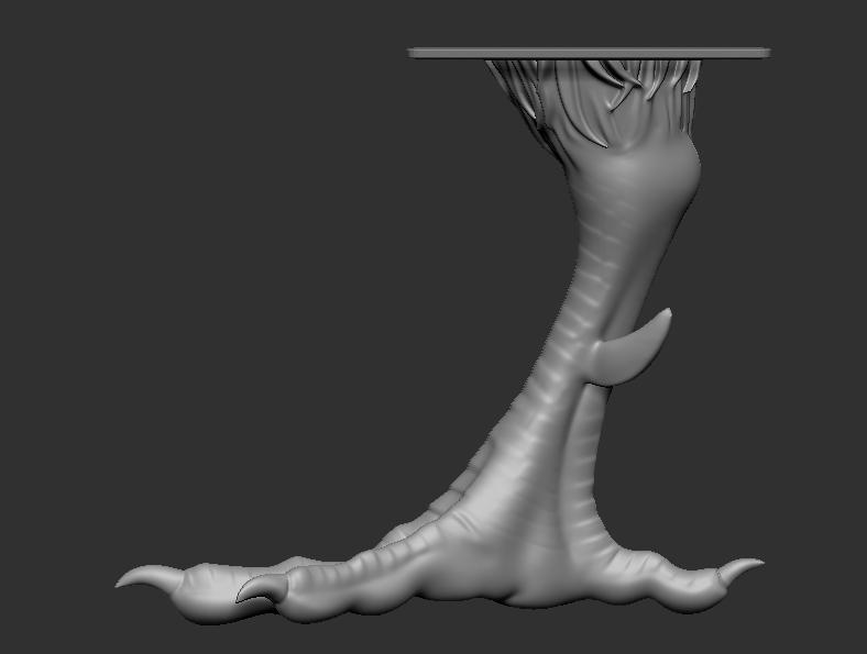 鸡爪3D打印模型