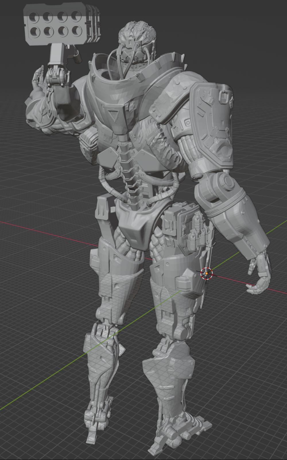 亚当重锤3D打印模型