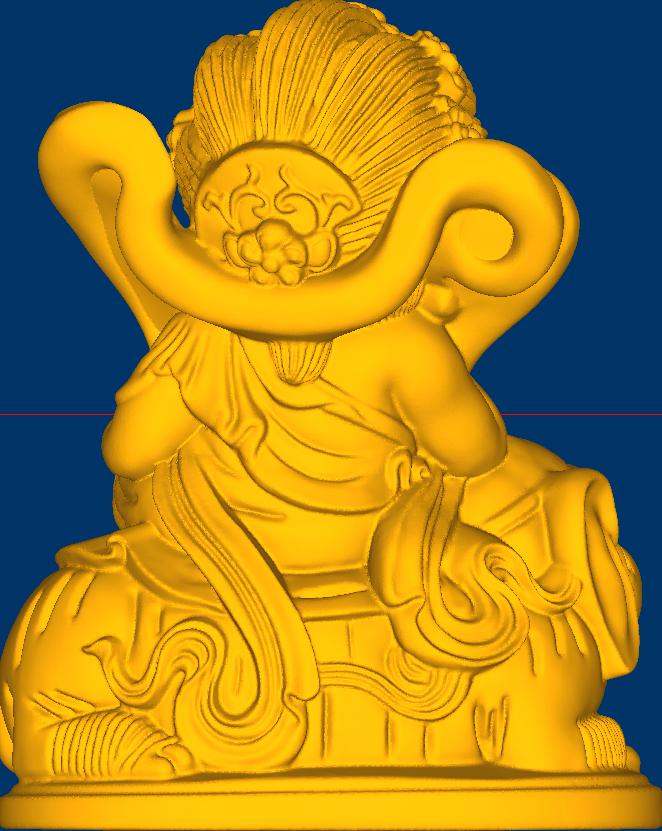 普贤菩萨Q版3D打印模型