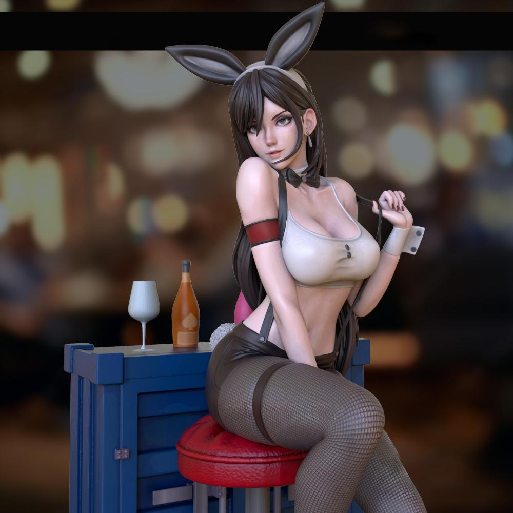最终幻想 蒂法兔女郎3D打印模型