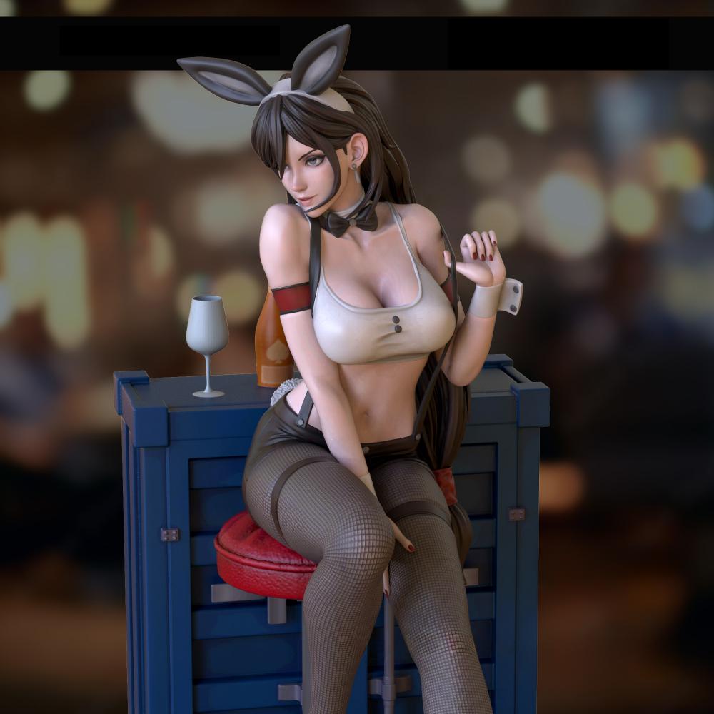 最终幻想 蒂法兔女郎3D打印模型