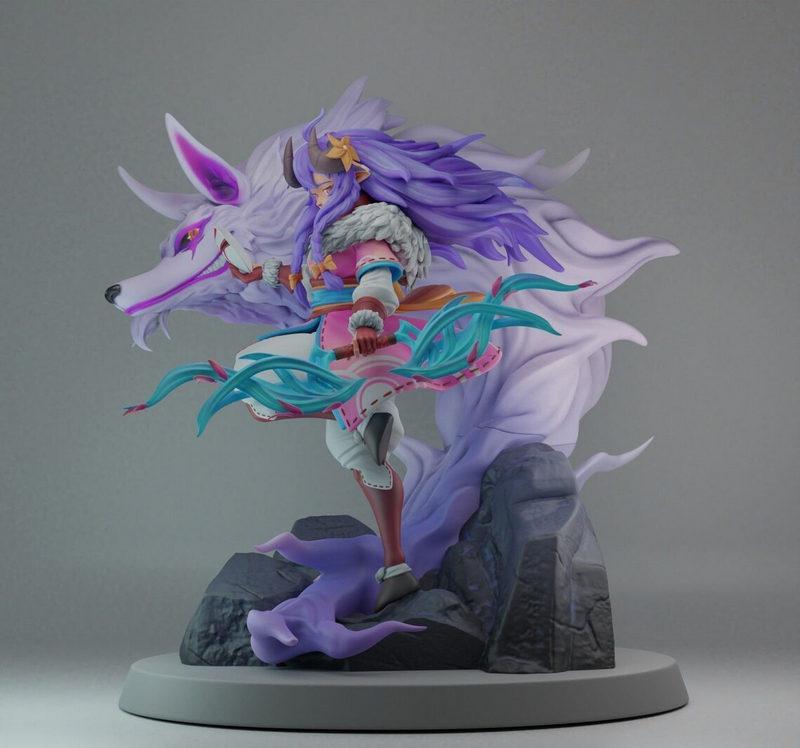 英雄联盟 灵魂莲华 千珏3D打印模型