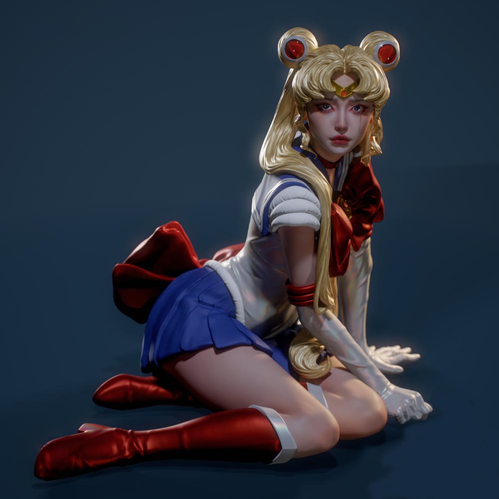 美少女战士 月野兔 流沮版3D打印模型