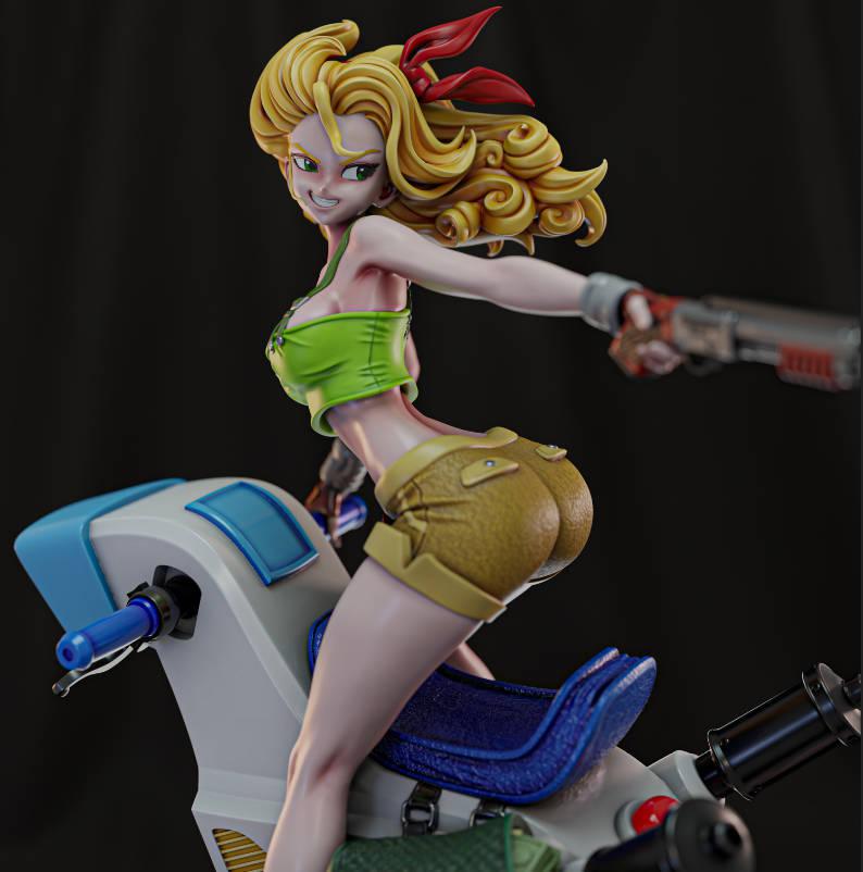 兰琪(骑摩托) 龙珠3D打印模型