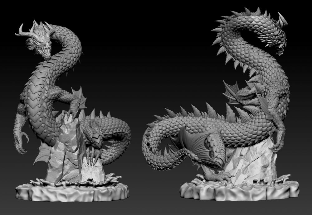 海龙3D打印模型