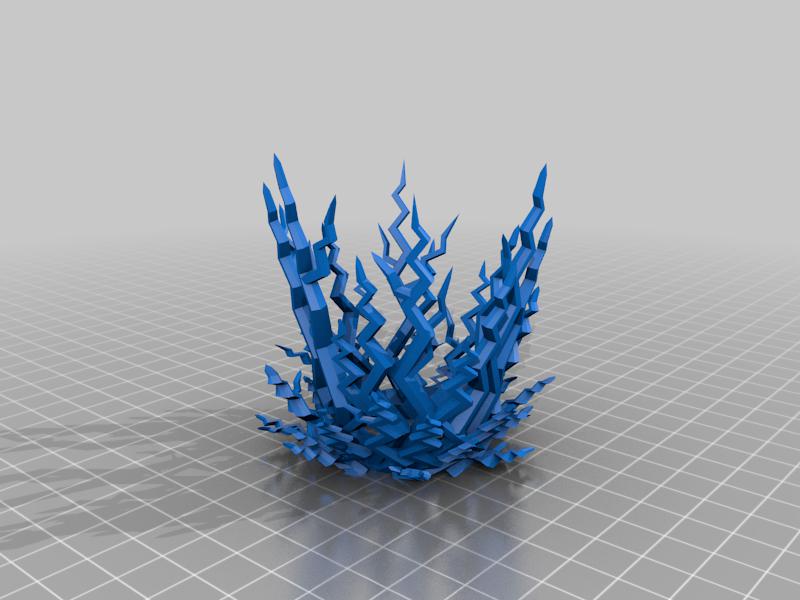 闪电特效3D打印模型