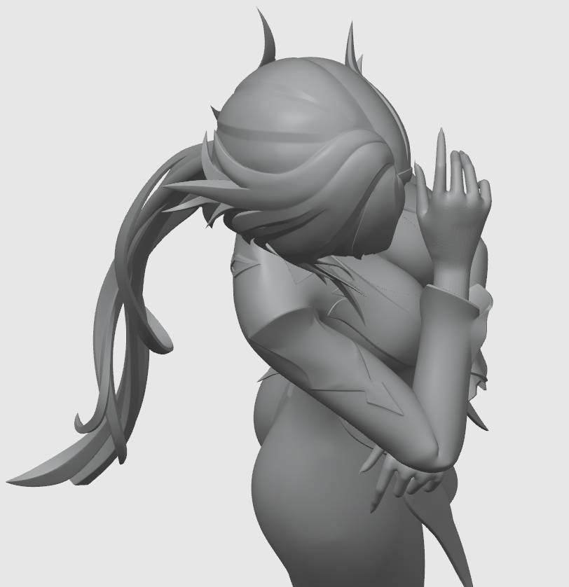原神 阿蕾奇诺(半身像)3D打印模型