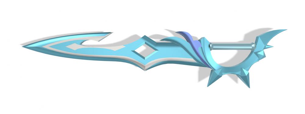 原神 公子(达达利亚) 匕首武器3D打印模型