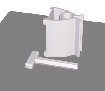 简陋又好用的挤牙膏器及牙膏立架3D打印模型
