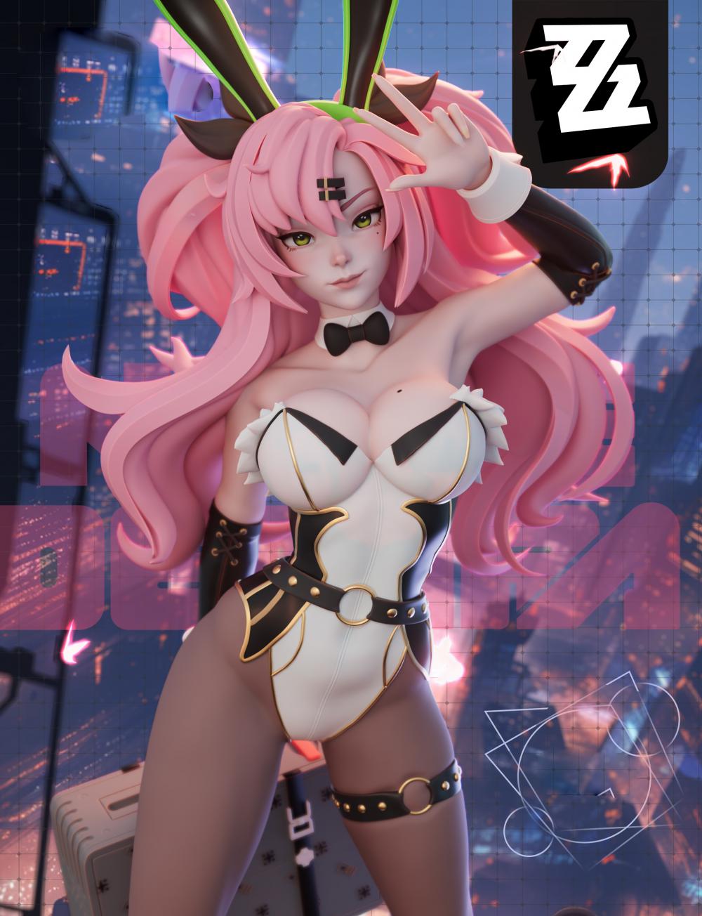 绝区零 妮可 兔女郎服3D打印模型