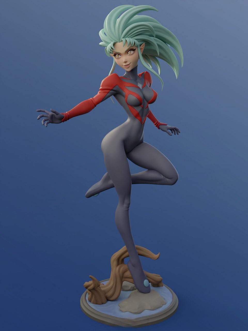 白眉魉呼 Ryoko Hakubi3D打印模型