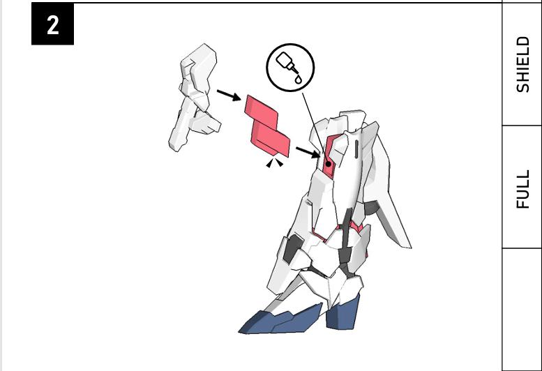 1/400 比例 独角兽高达【破坏模式】3D打印模型
