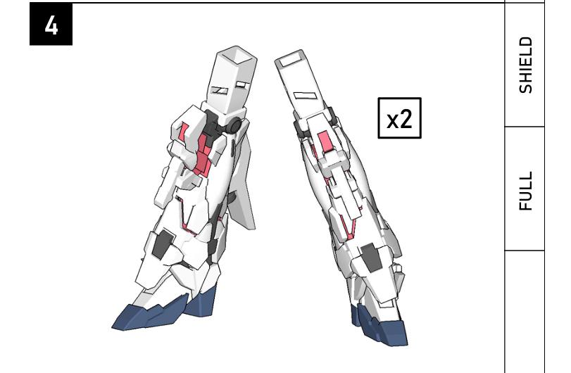 1/400 比例 独角兽高达【破坏模式】3D打印模型