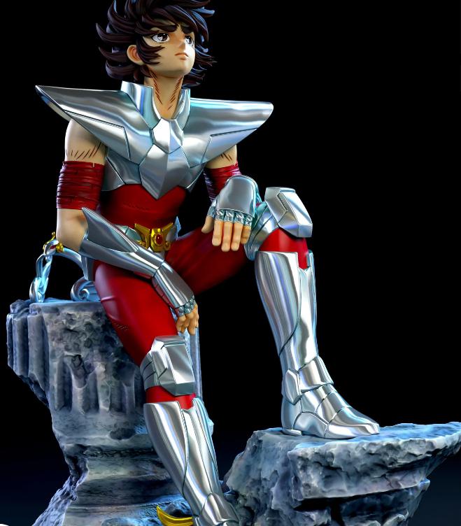 圣斗士：天马座星矢 坐姿3D打印模型