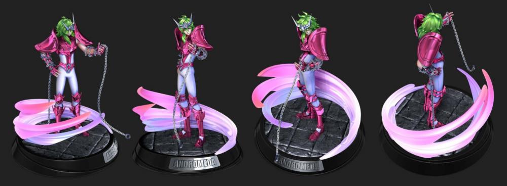 圣斗士星矢：五小强 瞬 站姿 抬手3D打印模型