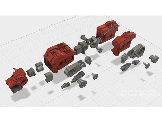 战神金刚 百兽王3D打印模型