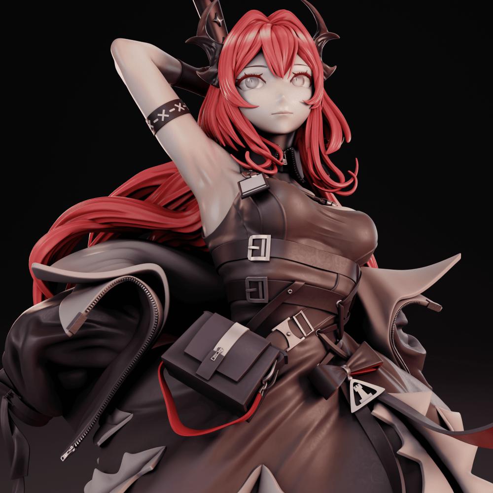 史尔特尔 明日方舟3D打印模型