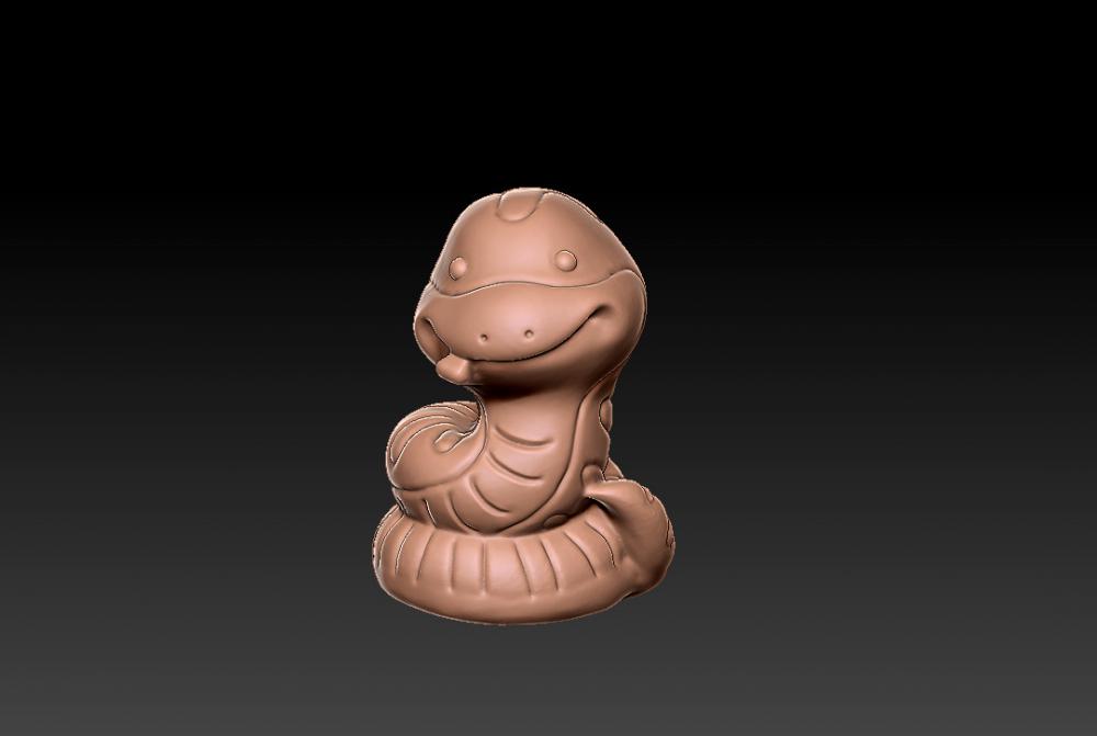 蛇年可爱摆件3D打印模型