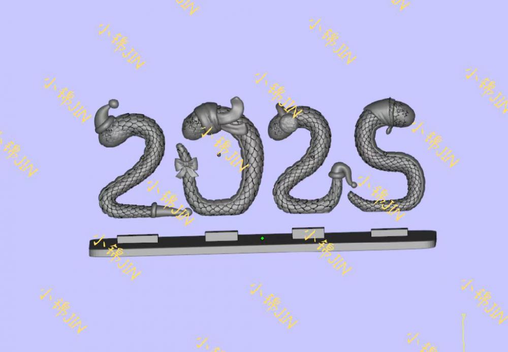 2025蛇年摆件3D打印模型