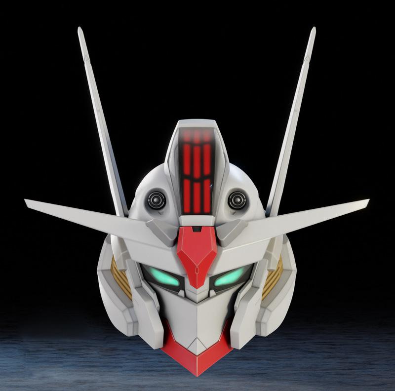 高达头盔3D打印模型