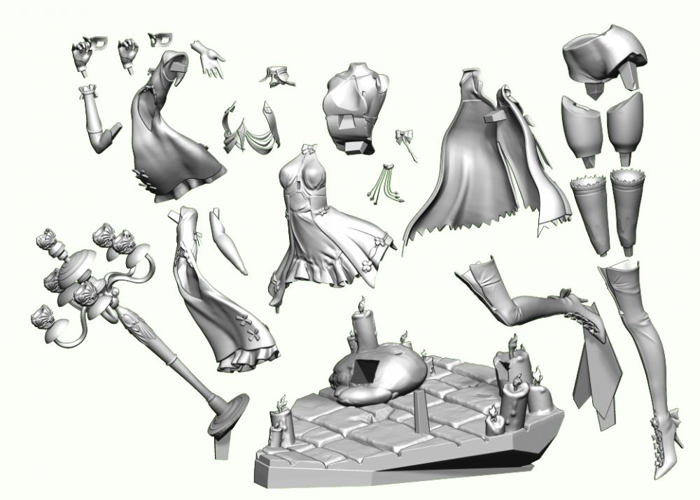 《鸣潮》珂莱塔3D打印模型