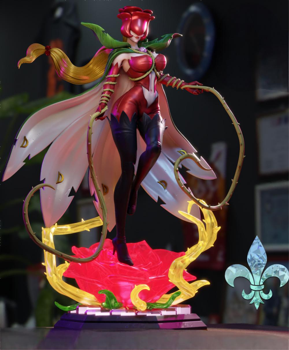 《数码宝贝》蔷薇兽3D打印模型