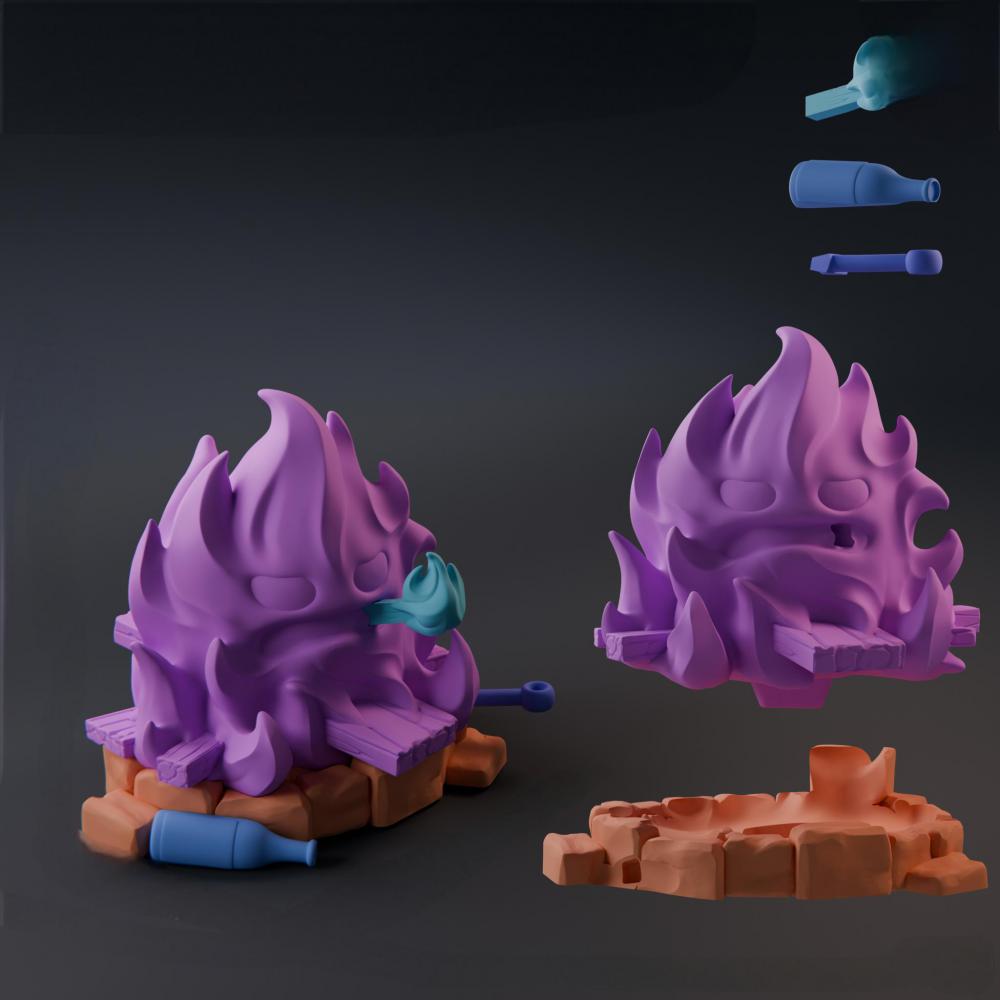 《哈尔的移动城堡》卡西法3D打印模型