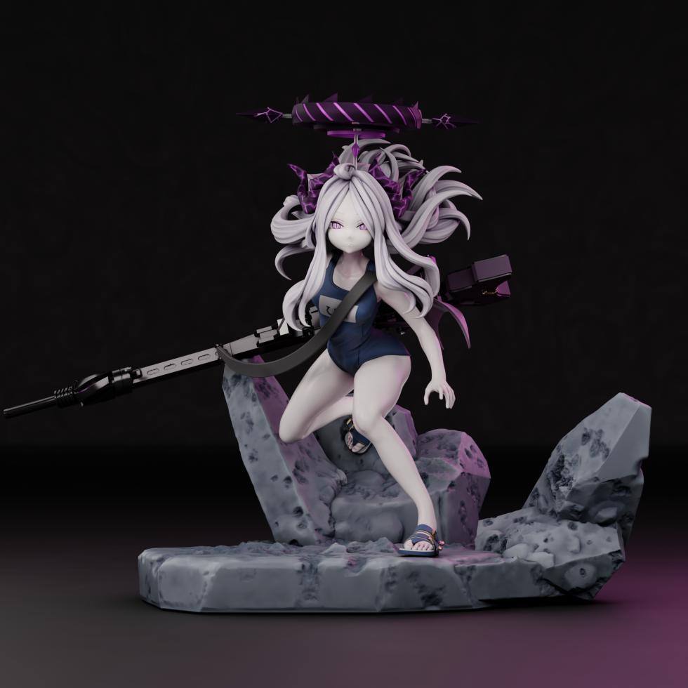 《蔚蓝档案》空崎日奈3D打印模型