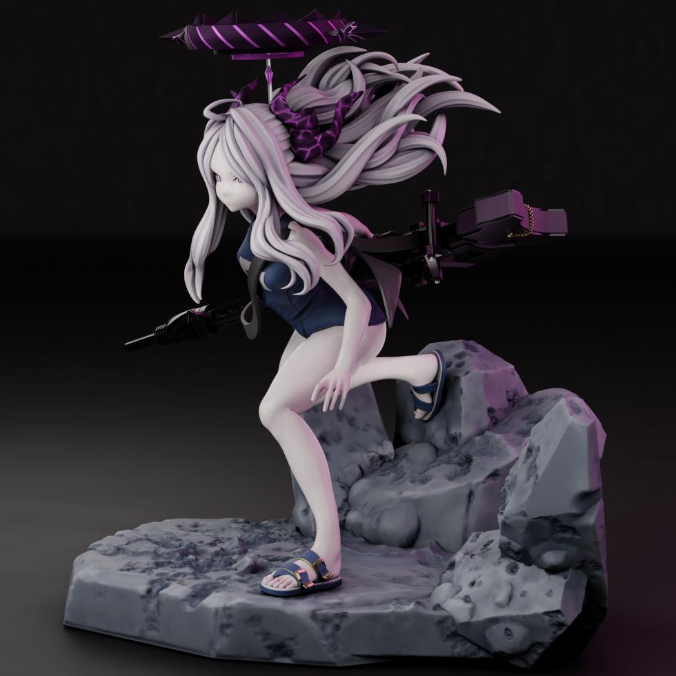 《蔚蓝档案》空崎日奈3D打印模型