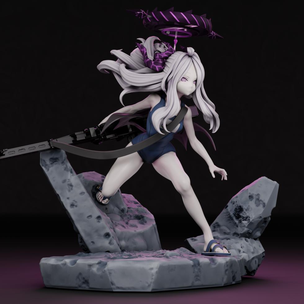 《蔚蓝档案》空崎日奈3D打印模型