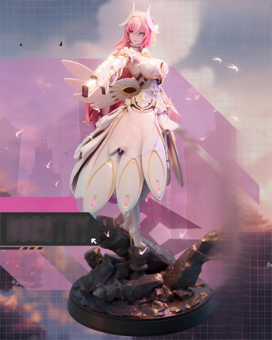 《胜利女神：妮姬》桃乐丝雙造型3D打印模型