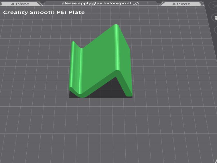 手机支架倒V型3D打印模型