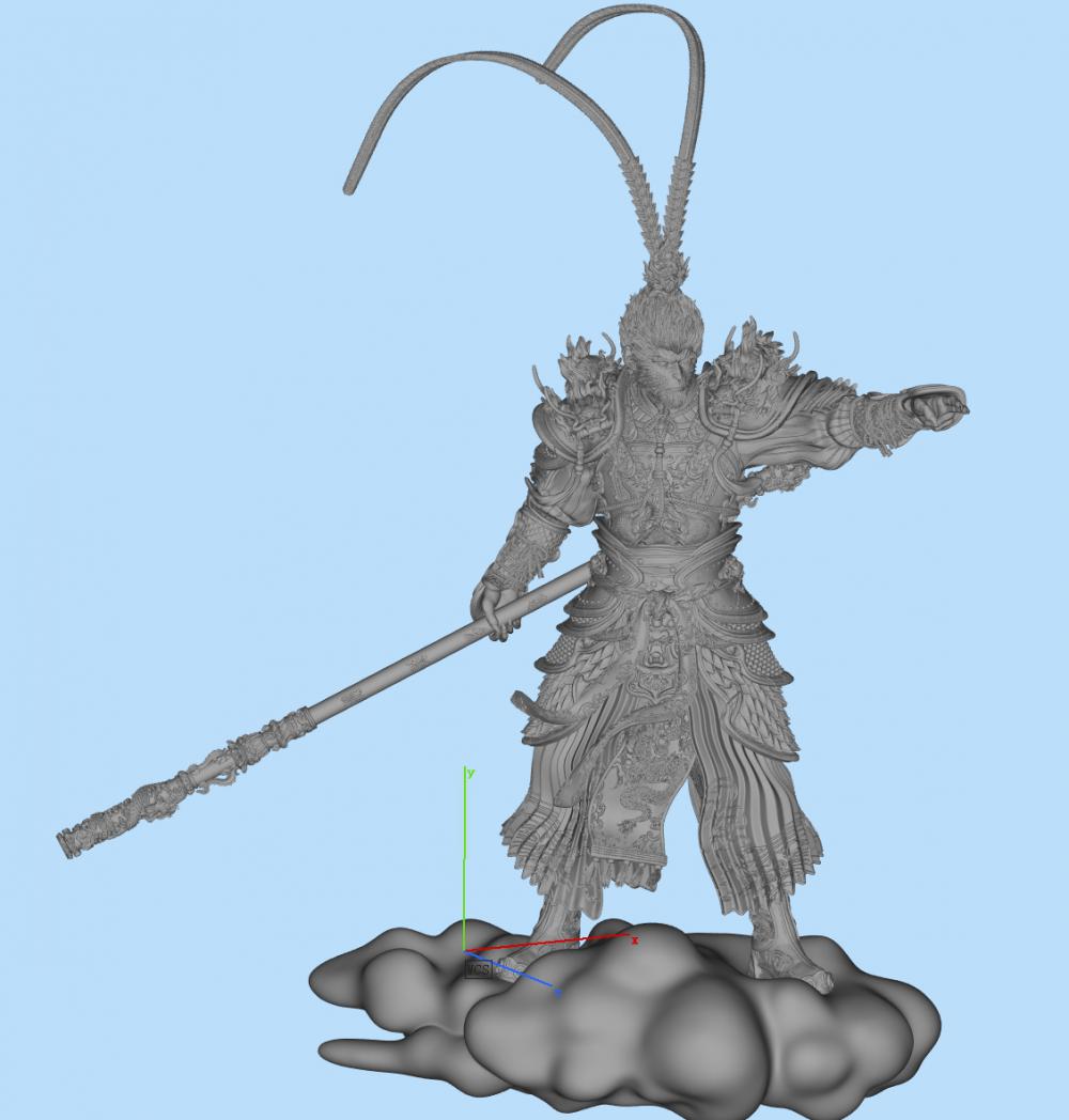 黑神话悟空 Wukong 大圣套装3D打印模型