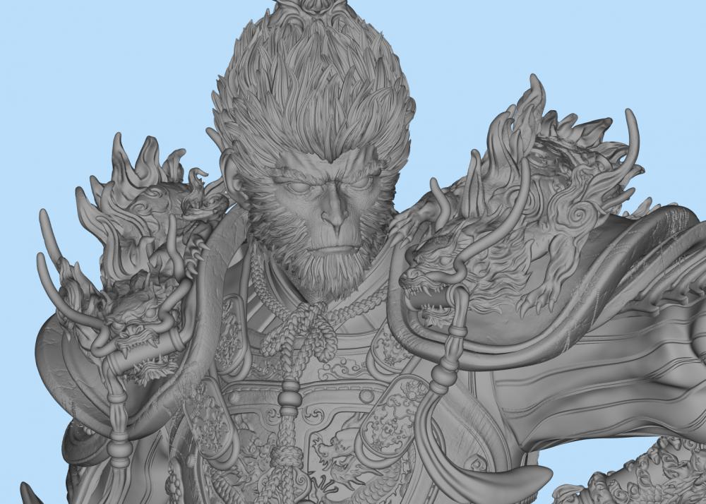 黑神话悟空 Wukong 大圣套装3D打印模型