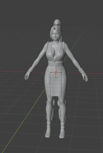 不知火舞3D打印模型
