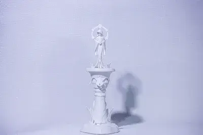 原神 七天神像 雷（含底座）3D打印模型